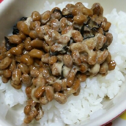 こんばんは～。
夜ごはんに食べました！マヨ納豆に塩こんぶの旨味がきいておいしかったです(*´∇｀*)